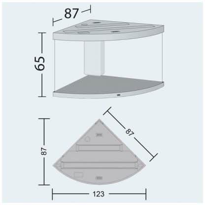 Juwel Trigon 350 Led Λευκό - Μεγάλα > 180 lt