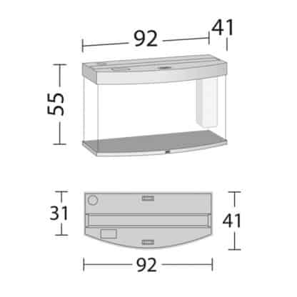 Juwel Vision 180 Led Λευκό - Μεγάλα > 180 lt