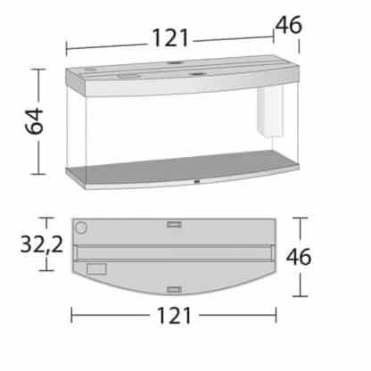 Juwel Vision 260 Led Άσπρο - Μεγάλα > 180 lt