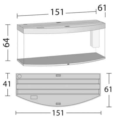 Juwel Vision 450 Led Λευκό - Μεγάλα > 180 lt