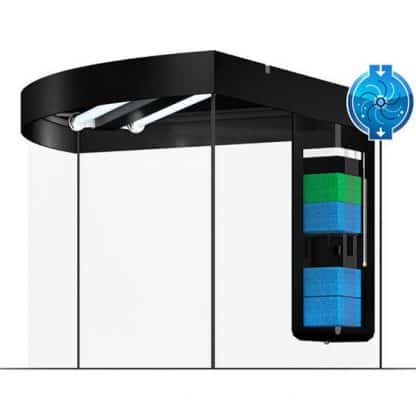 Juwel Trigon 190 Led Μαύρο - Μεγάλα > 180 lt
