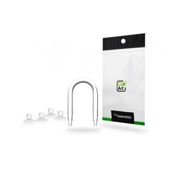 Co2Art U-Bend Stainless Steel Tubing Connector Medium + 4x Suction Cups