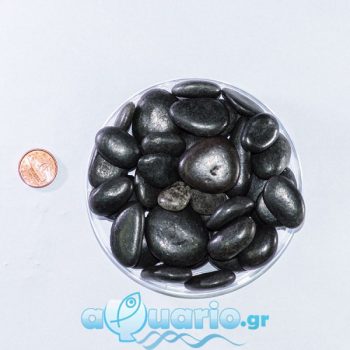 Black Shiny Pebble 1kg - Πέτρες - Βότσαλα