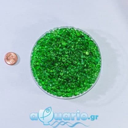 Glass Green 1-3mm 1kg - Πέτρες - Βότσαλα