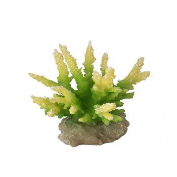 Aqua Della coral hydnopora lime 9.5×8.5×10.5 cm - Τεχνητά Διακοσμητικά