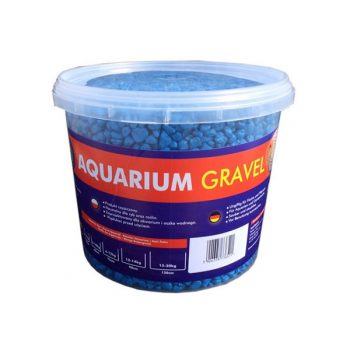 Aqua Nova Colour gravel 5kg (3L) 4-8mm, fluo blue - Άμμος – Χαλίκια