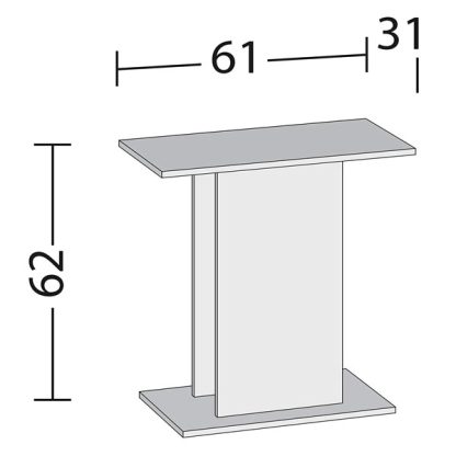 Juwel έπιπλο για Primo 60/70 Μαύρο Χωρίς Ντουλάπι 61 x 31 x 63 cm - Βάσεις