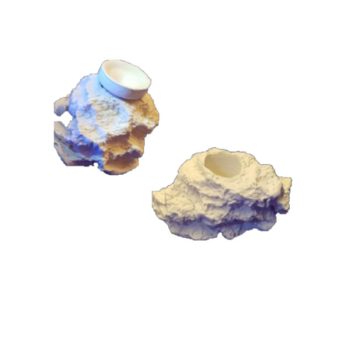 Ceramic Natural White Frag Hub 1.0 2pcs - Fragging