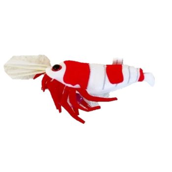 Green Pleco Crystal Red Shrimp plush 24x17x6cm - Τεχνητά Διακοσμητικά