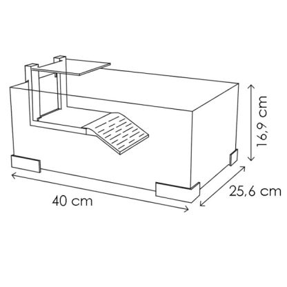 Ciano Tartarium 40 White - Χελωνίερες