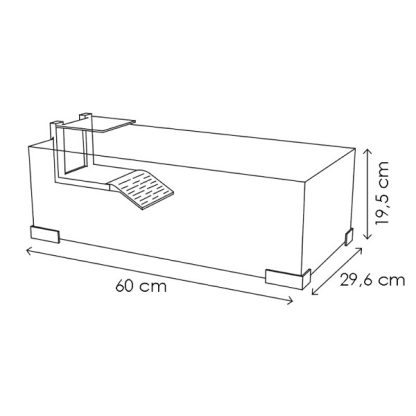 Ciano Tartarium 60 White - Χελωνίερες