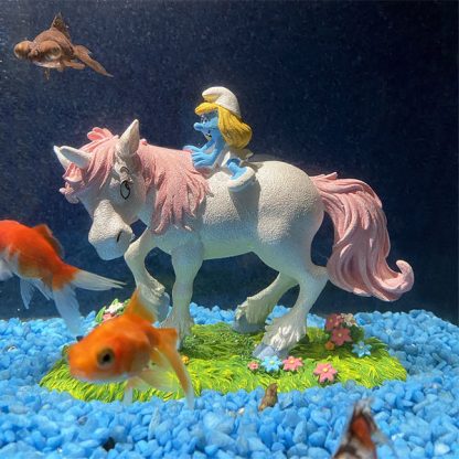 Aqua Della Smurfs Forest Unicorn 15,4×7,7×12,7cm - Τεχνητά Διακοσμητικά