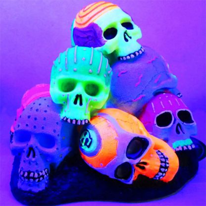 Aqua Della Dias De Los Muertos skull pile 15.1×14.2×11.8cm - Τεχνητά Διακοσμητικά