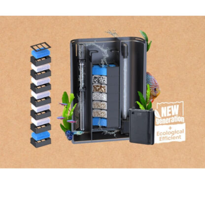 Aquatlantis Splendid Ultra Aquarium Anthracite Grey Matte 80x40x56 146lt - Mεσαία