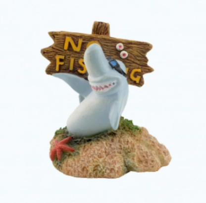AD Shark no Fishing 5x5x6.5 - Τεχνητά Διακοσμητικά