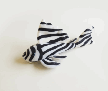 Green Pleco Angel Zebra fish plush