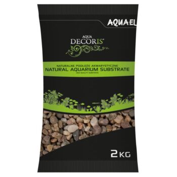 AQUAEL NATURAL MULTICOLORED GRAVEL 5 - 10 MM 2KG