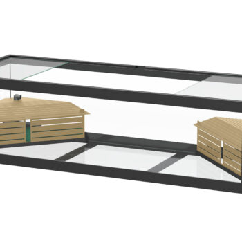 Aquatlantis Tortum 100 Black 100x40x30 cm