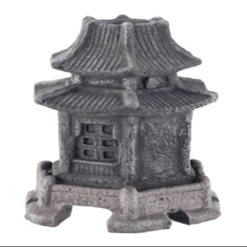 Chicos Japanese-style pagoda aquarium ornament 6.7x6.2x8.8