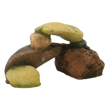 Chicos Decorative Stacked Stone Double Bridge Ornament 17x10.5x8.3