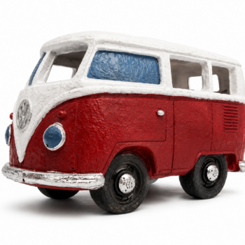Chicos Classic Red Bus ornament 12.5x6.8x7.5