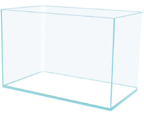 Chicos ultra white glass tank 7lt 260x150x180